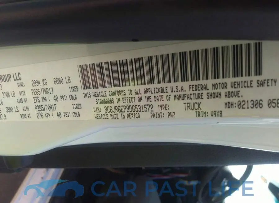 3C6JR6EP8DG531572# 9