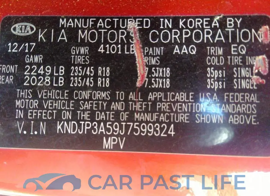 KNDJP3A59J7599324# 9