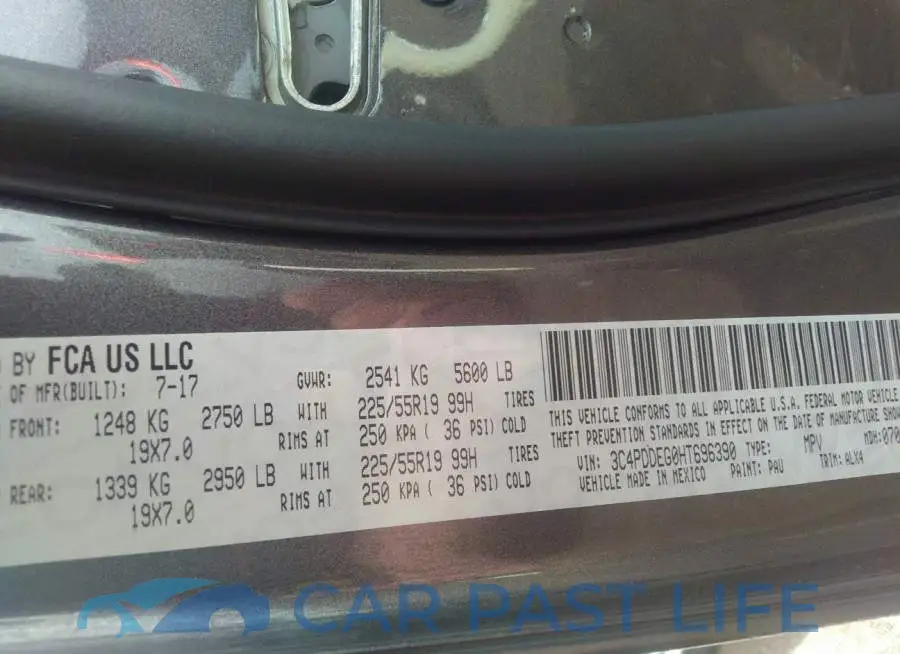 3C4PDDEG0HT696390# 9