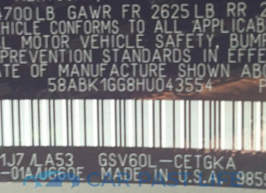 58ABK1GG8HU043554# 9