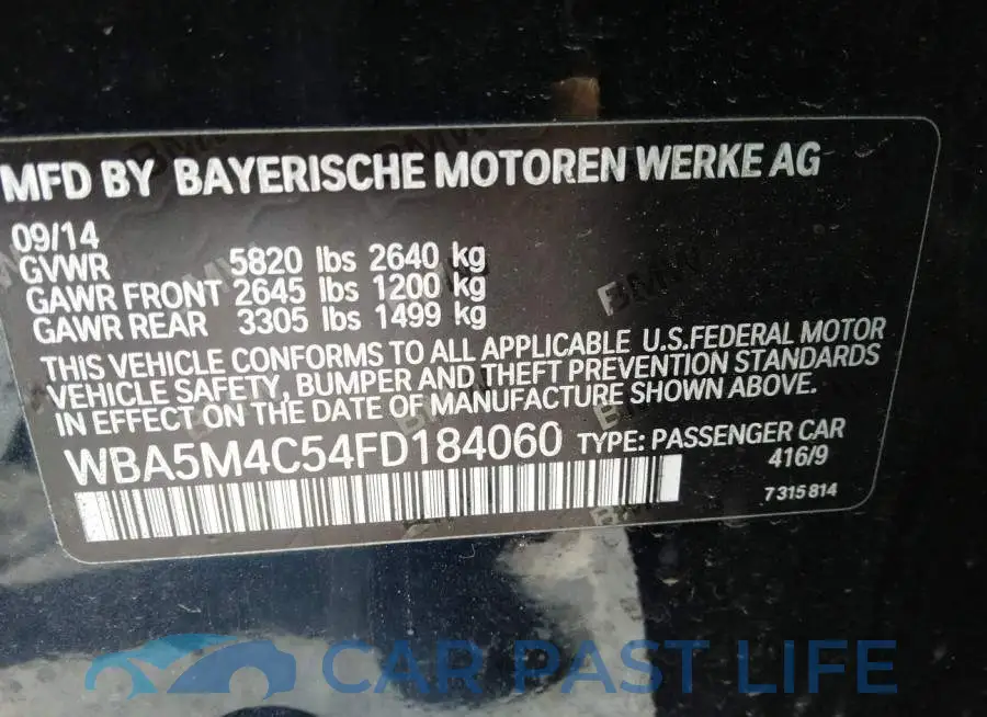 WBA5M4C54FD184060# 9