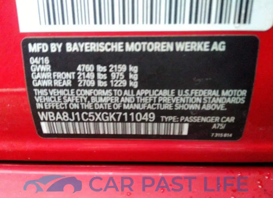 WBA8J1C5XGK711049# 9