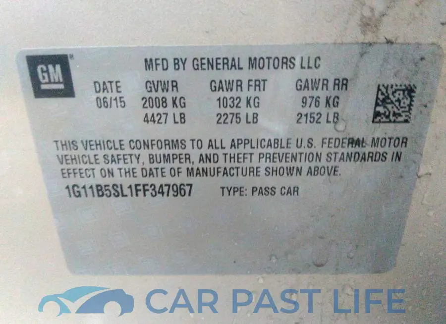 1G11B5SL1FF347967# 9