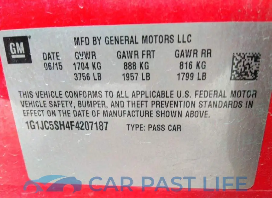 1G1JC5SH4F4207187# 9