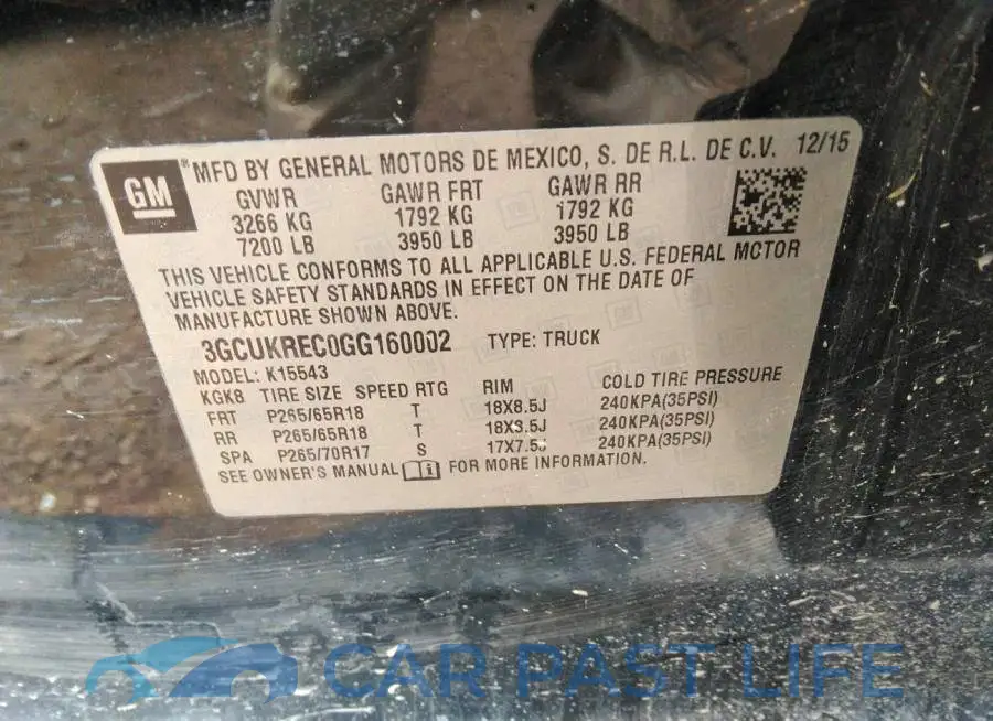 3GCUKREC0GG160002# 9