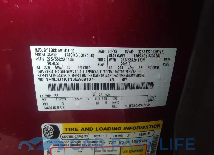 1FMJU1KT1JEA69107# 9