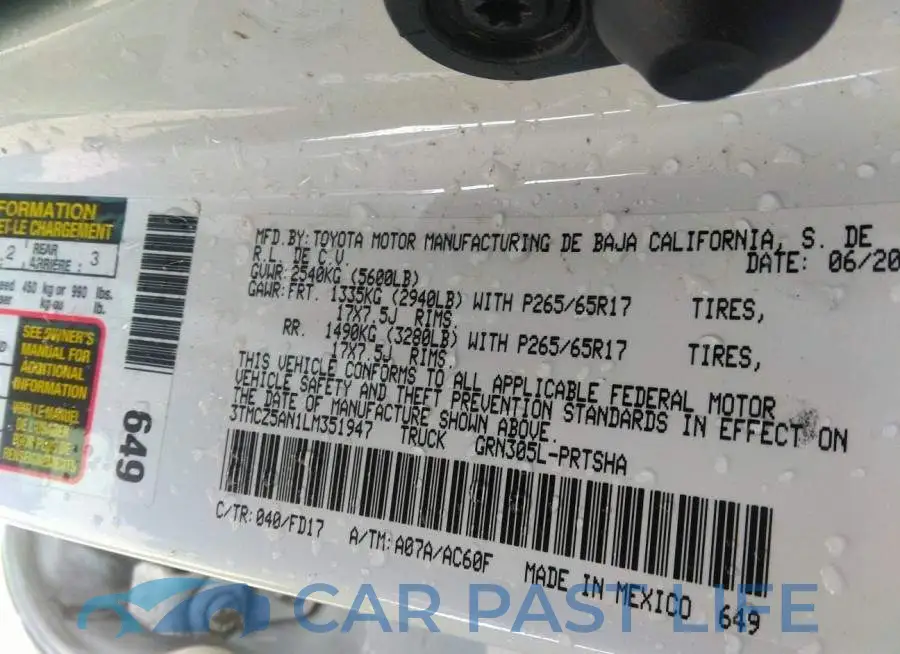 3TMCZ5AN1LM351947# 9
