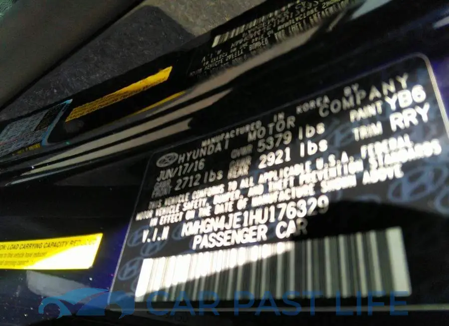 KMHGN4JE1HU176329# 9