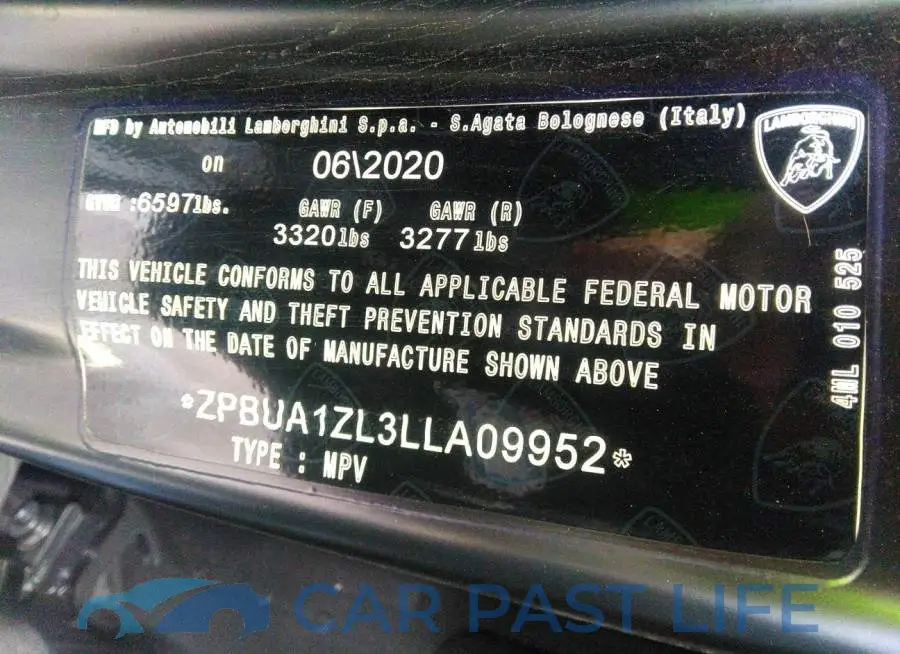 ZPBUA1ZL3LLA09952# 9