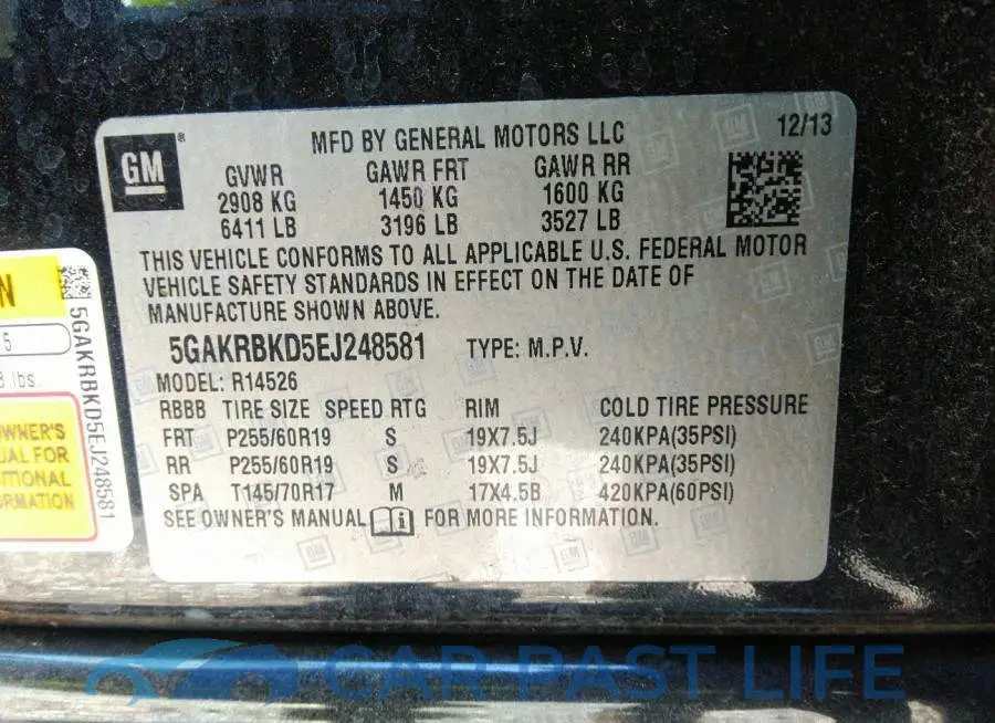 5GAKRBKD5EJ248581# 9
