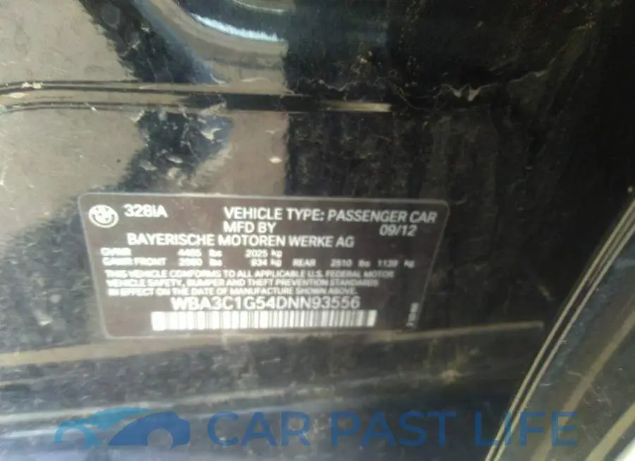 WBA3C1G54DNN93556# 9