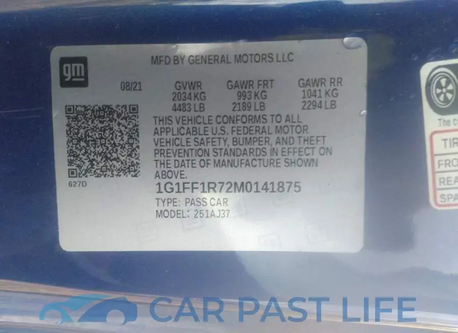 1G1FF1R72M0141875# 9