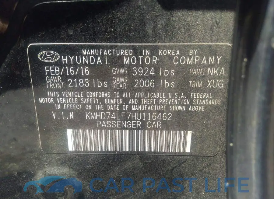 KMHD74LF7HU116462# 9