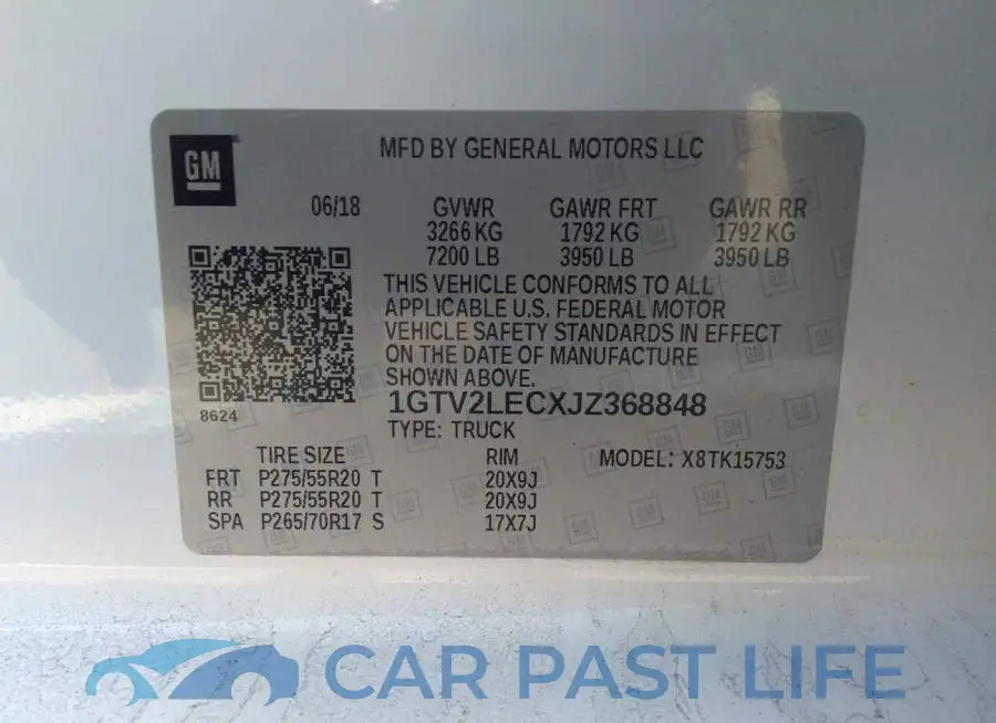 1GTV2LECXJZ368848# 9