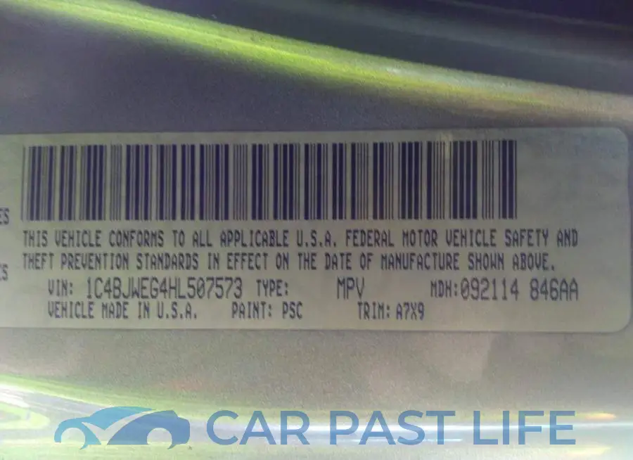 1C4BJWEG4HL507573# 9