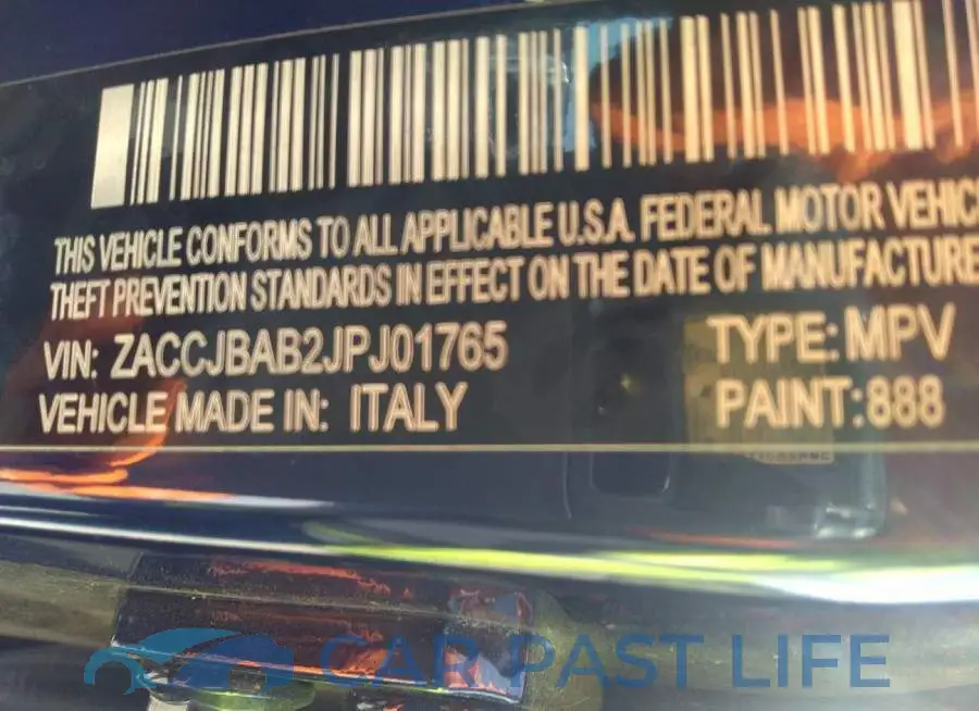 ZACCJBAB2JPJ01765# 9
