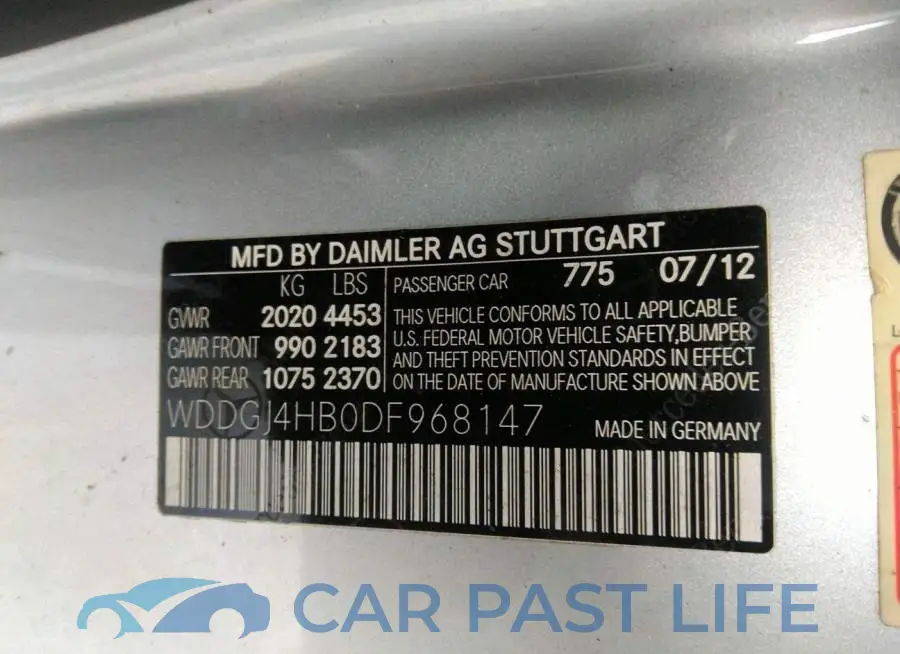 WDDGJ4HB0DF968147# 9