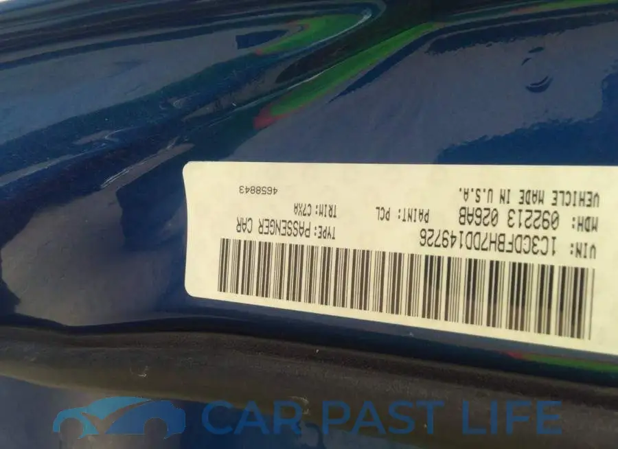 1C3CDFBH7DD149726# 9