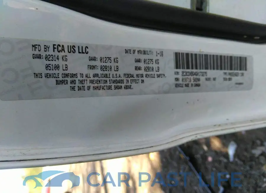 2C3CDXBG4GH173275# 9