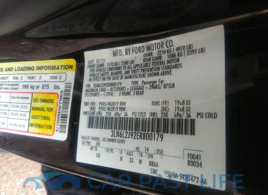 3LN6L2J92ER800179# 9