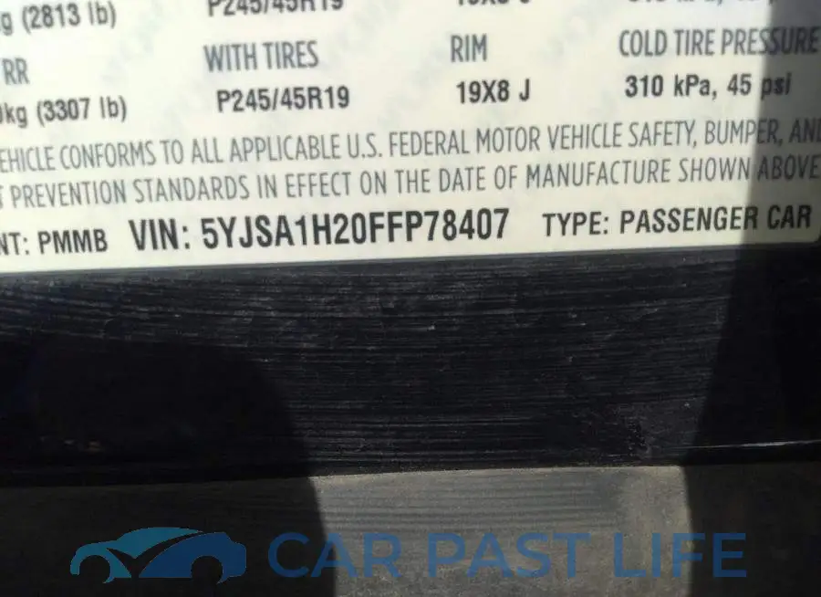 5YJSA1H20FFP78407# 9