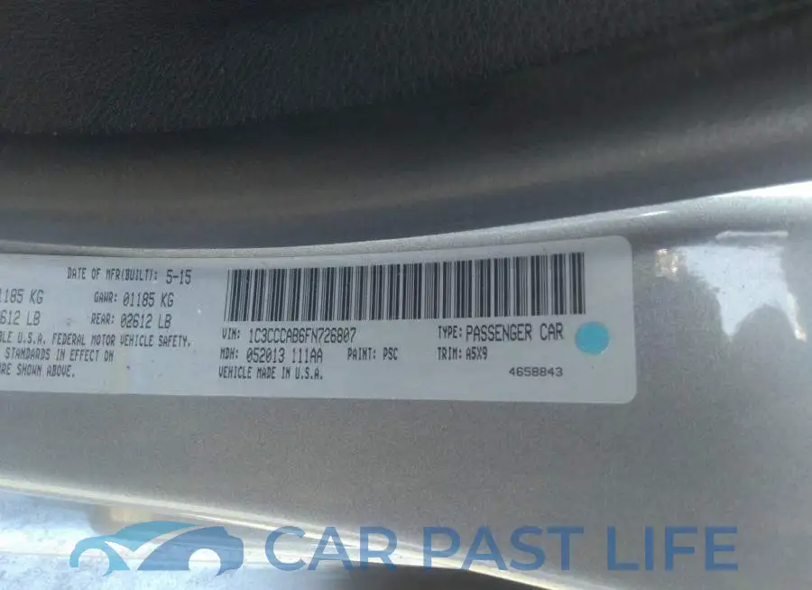 1C3CCCAB6FN726807# 9