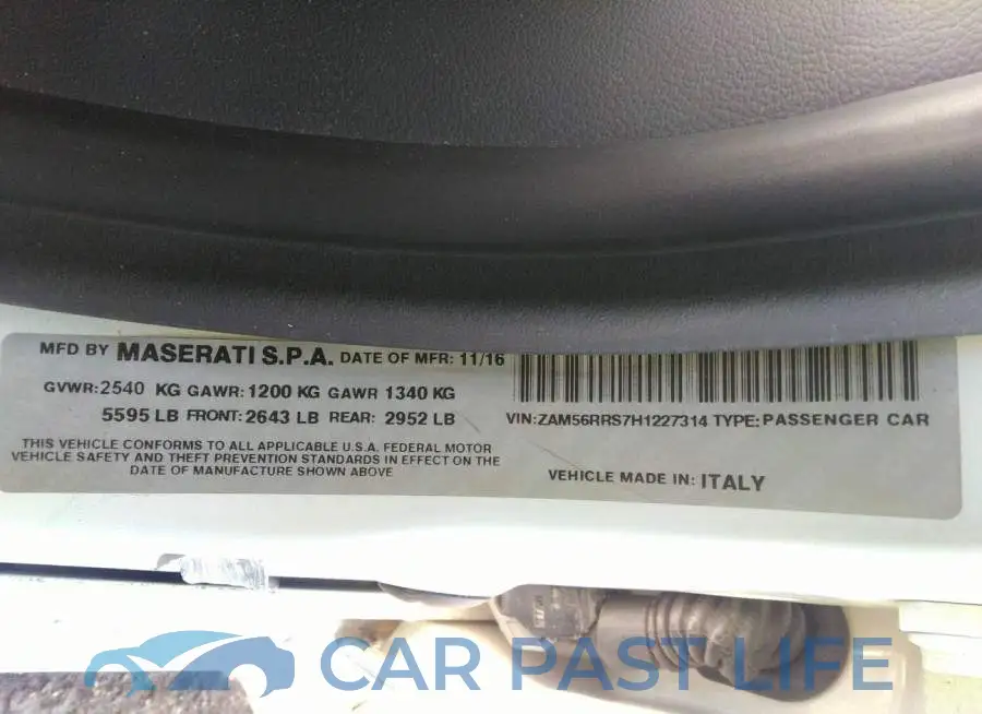 ZAM56RRS7H1227314# 9