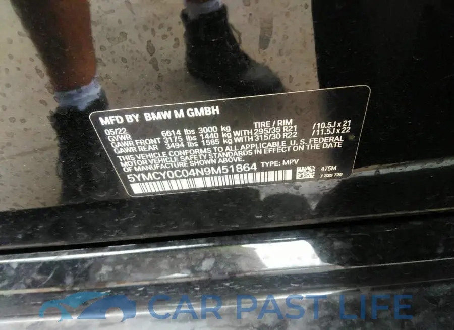 5YMCY0C04N9M51864# 9