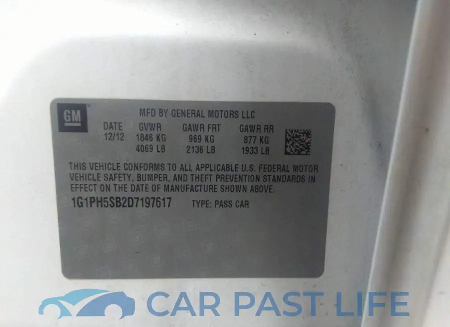 1G1PH5SB2D7197617# 9