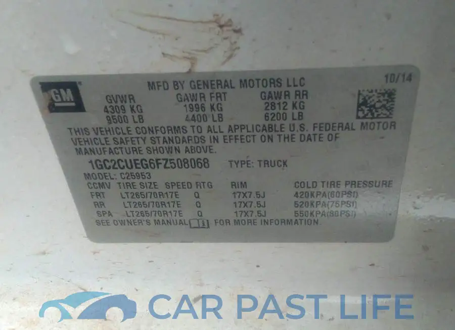 1GC2CUEG6FZ508068# 9