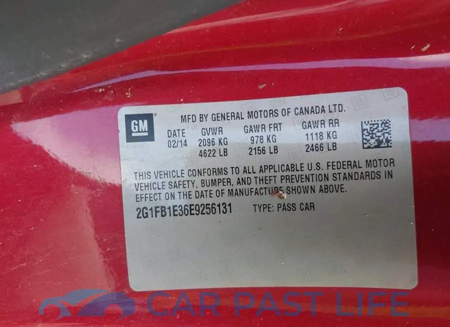 2G1FB1E36E9256131# 9
