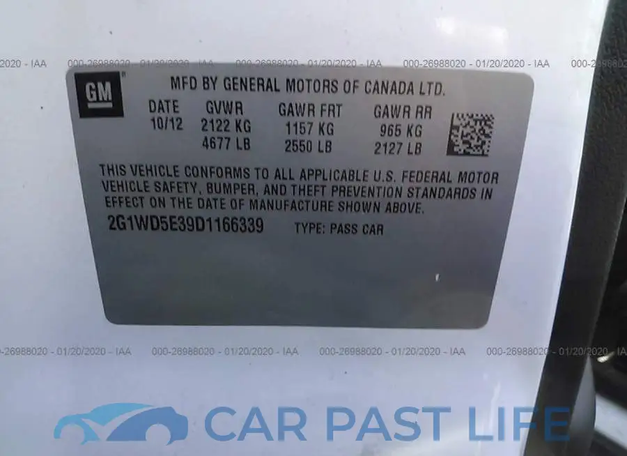 2G1WD5E39D1166339# 9