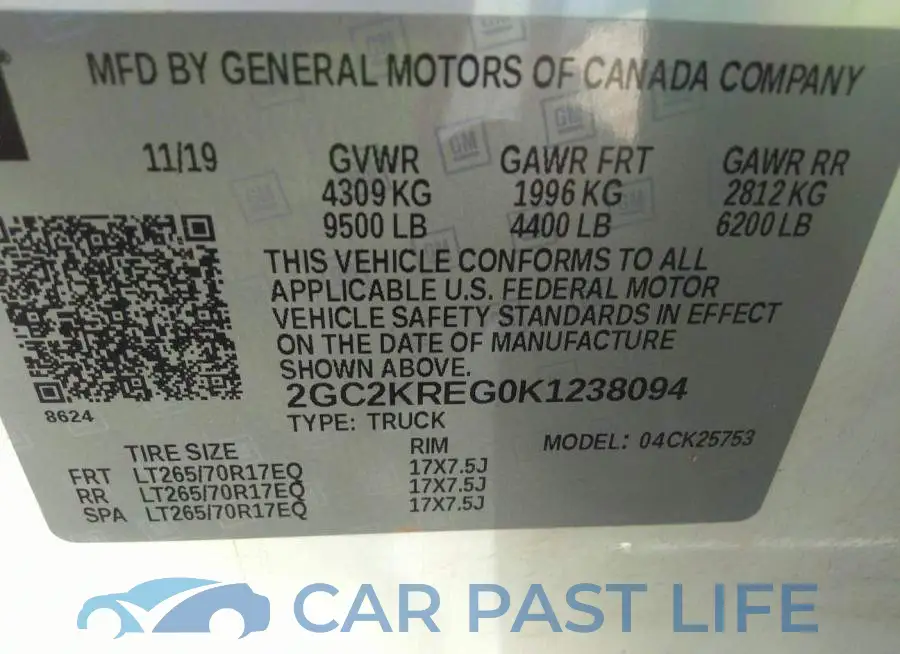 2GC2KREG0K1238094# 9