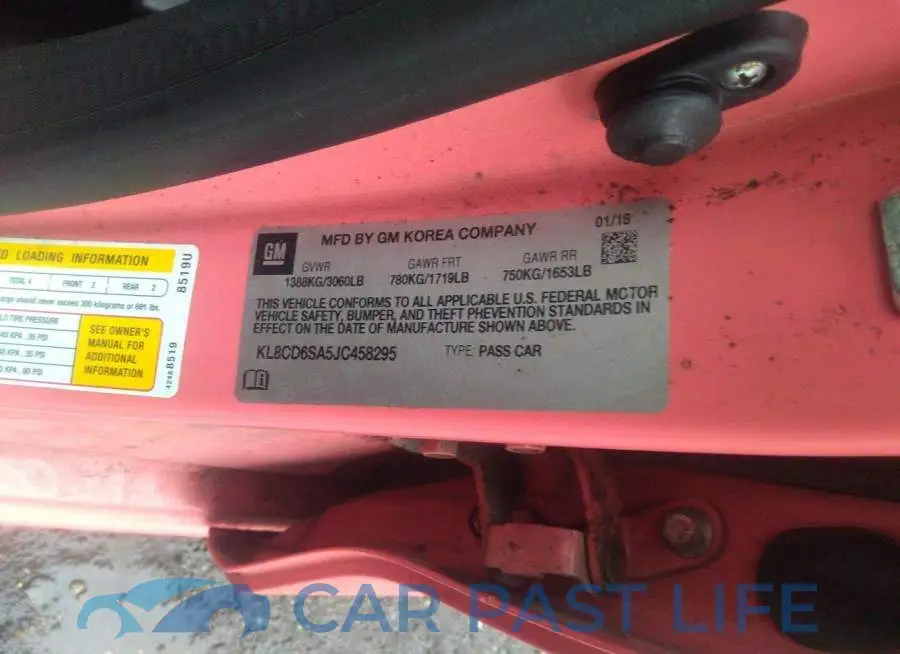 KL8CD6SA5JC458295# 9