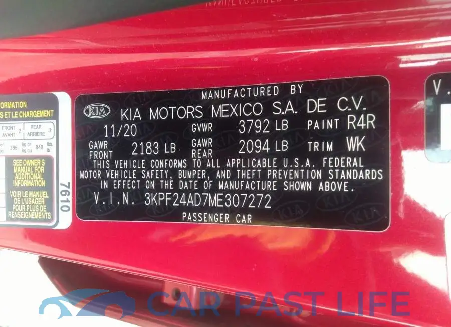 3KPF24AD7ME307272# 9