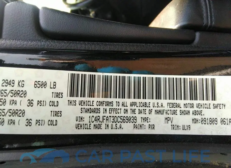 1C4RJFAT3DC569039# 9