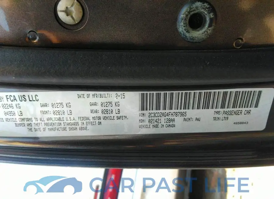 2C3CDZAG4FH787965# 9