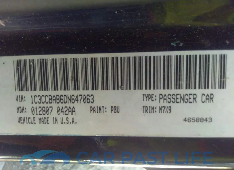 1C3CCBAB6DN647063# 9