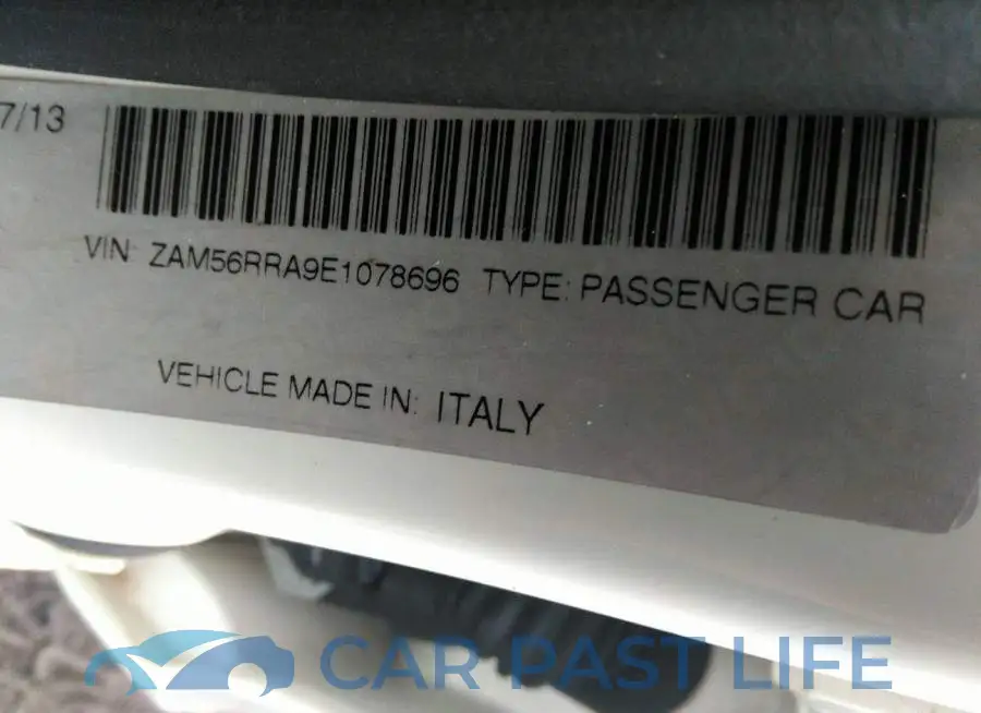 ZAM56RRA9E1078696# 9