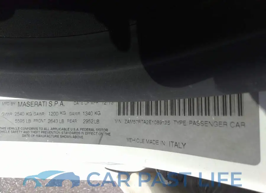 ZAM57RTA2E1089125# 9