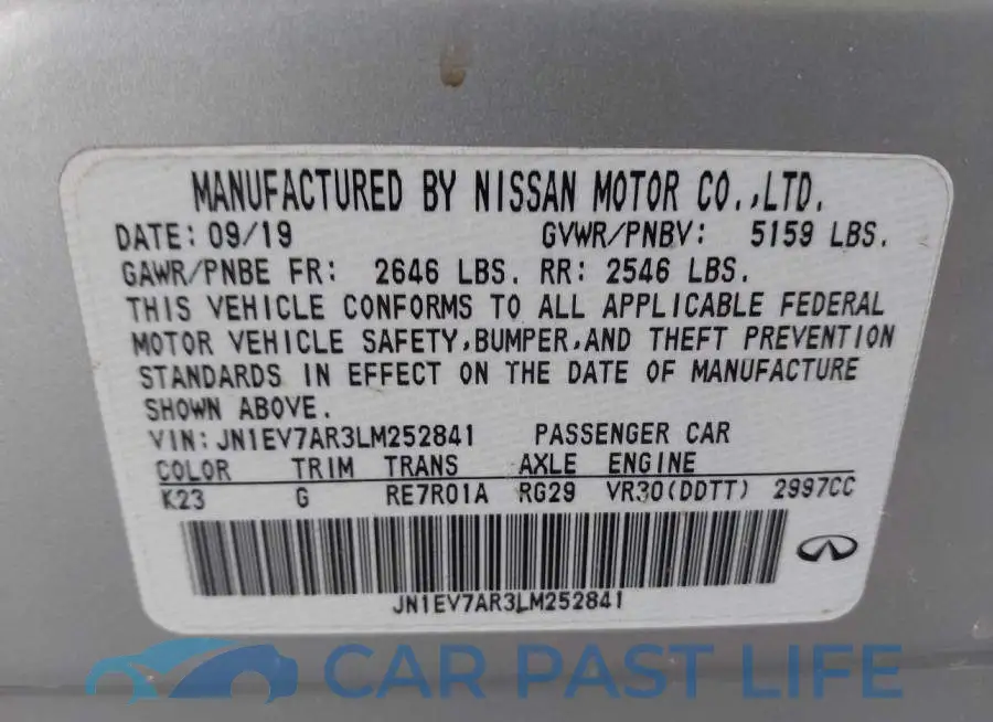 JN1EV7AR3LM252841# 9