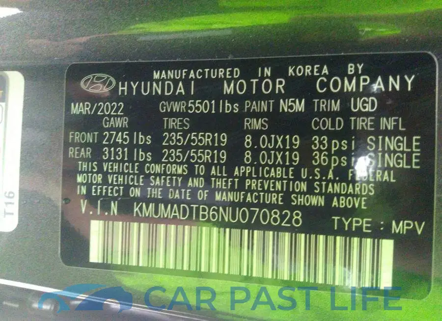 KMUMADTB6NU070828# 9
