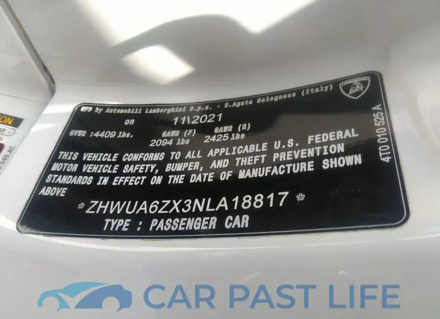 ZHWUA6ZX3NLA18817# 9