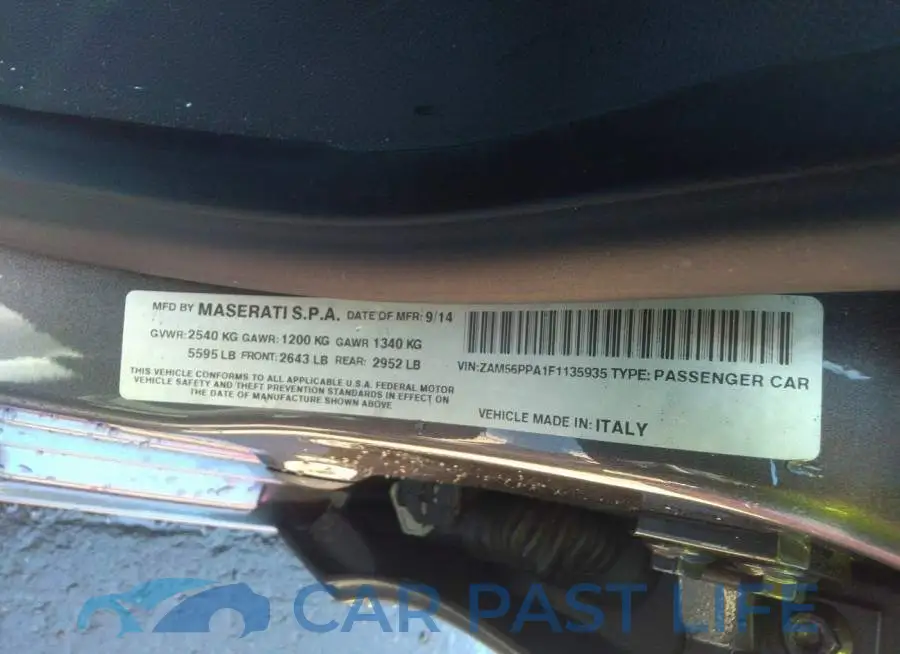 ZAM56PPA1F1135935# 9