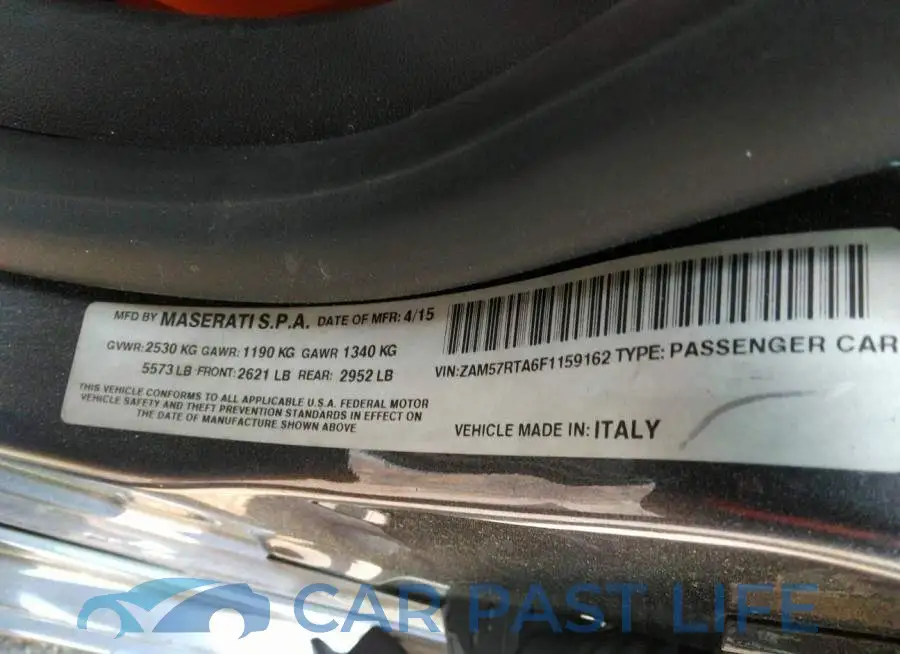 ZAM57RTA6F1159162# 9