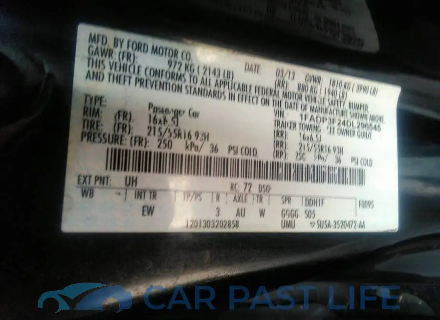 1FADP3F24DL296545# 9