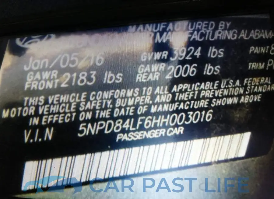 5NPD84LF6HH003016# 9