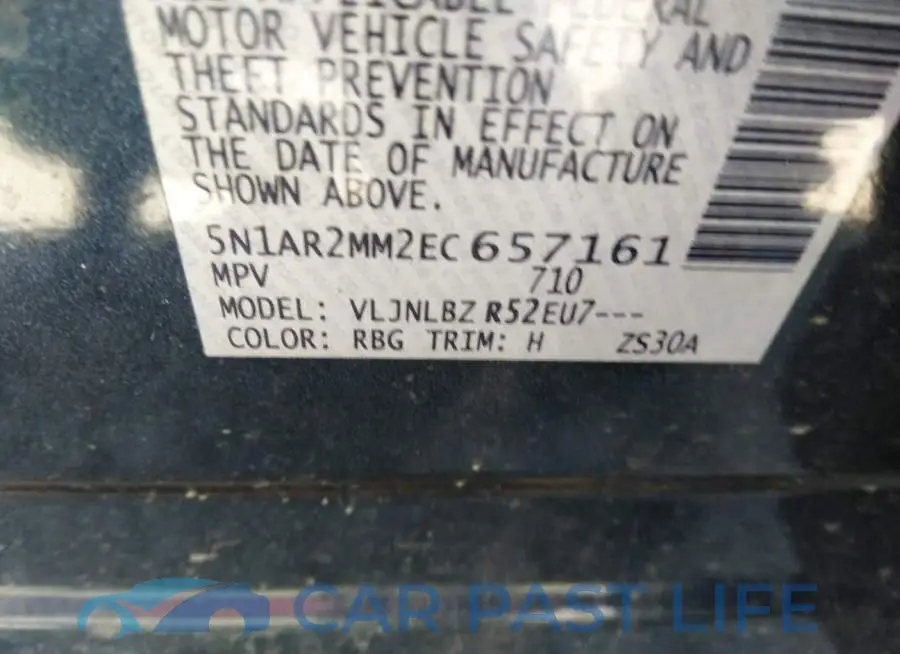 5N1AR2MM2EC657161# 9