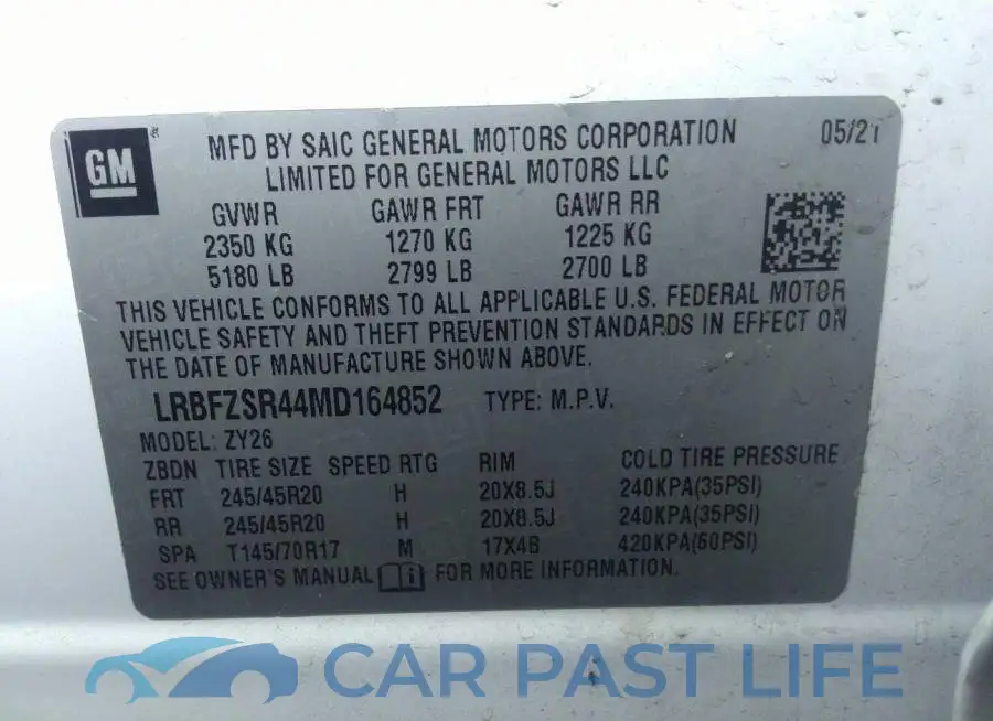 LRBFZSR44MD164852# 9