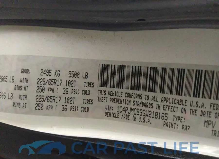 1C4PJMCB3GW218165# 9